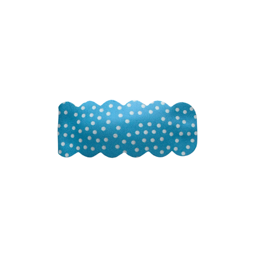 Blue/White Polka Dots- Snap Clip