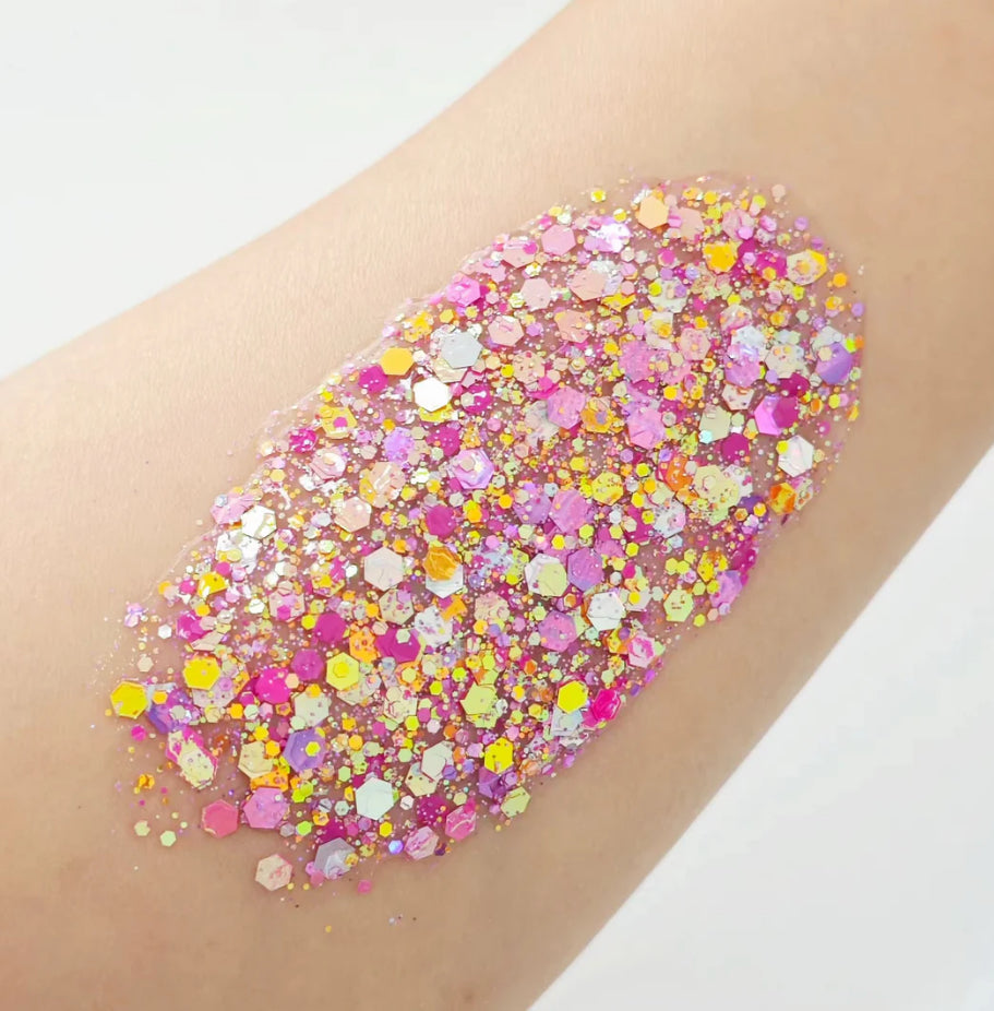 Raspberry Lemonade Glitter Hair Gel
