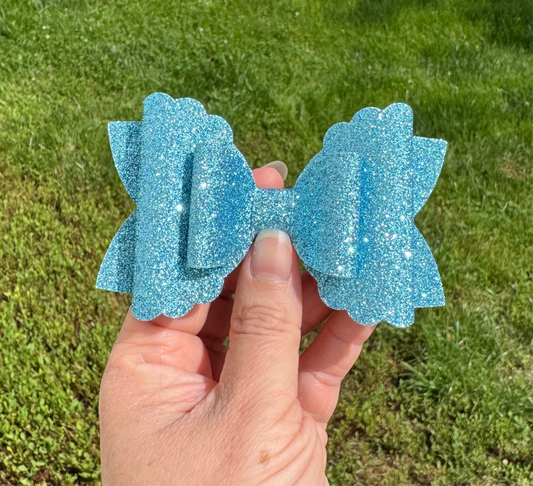 Solid Glitter Bows
