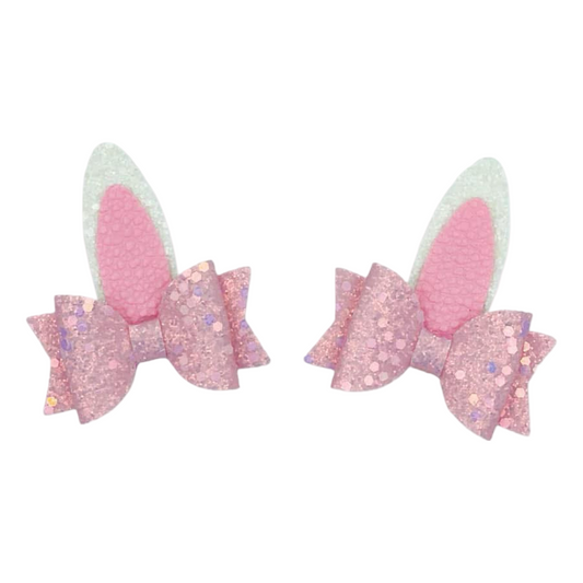 Bunny Ears- Pigtail Set