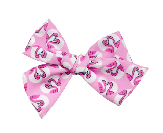 Flamingo Love- Fabric Bow