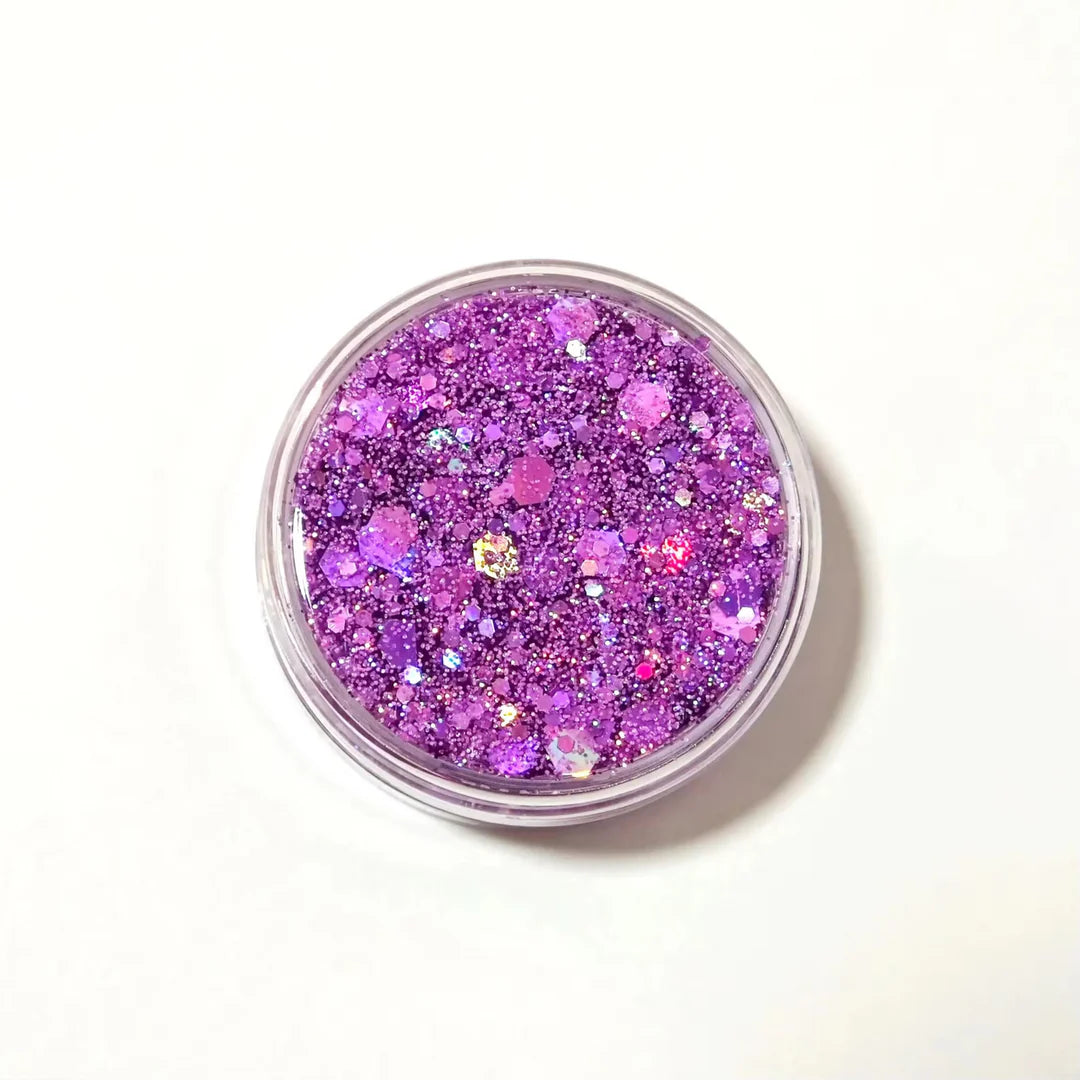 Purple Glitter Hair Gel
