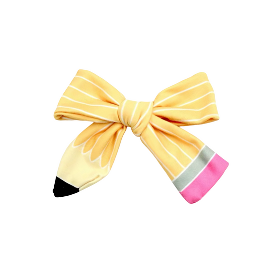 Pencil- Fabric Bow