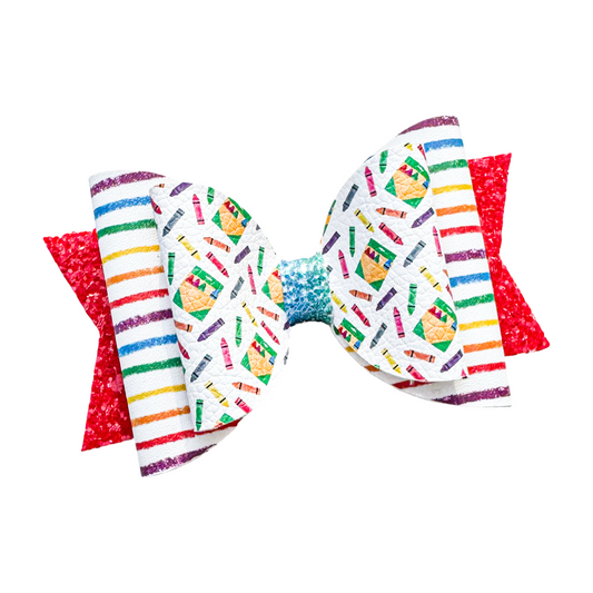 Crayon Scribbles- Bow