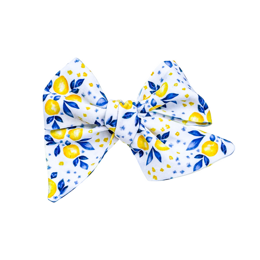 Lemons- Fabric Bow