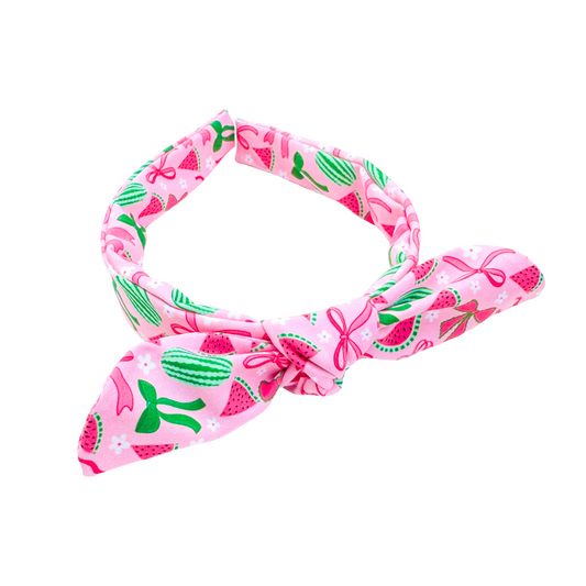 Cutesy Watermelons- Knotted Headband