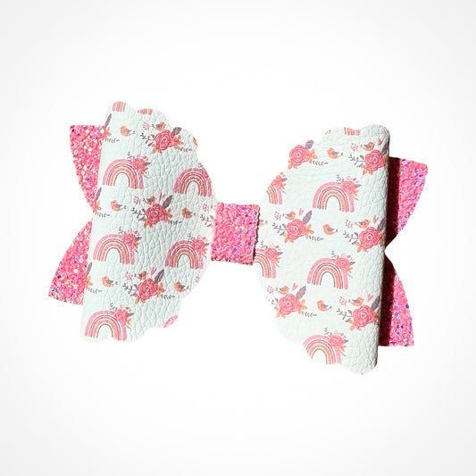 Pink Rainbows- Bow